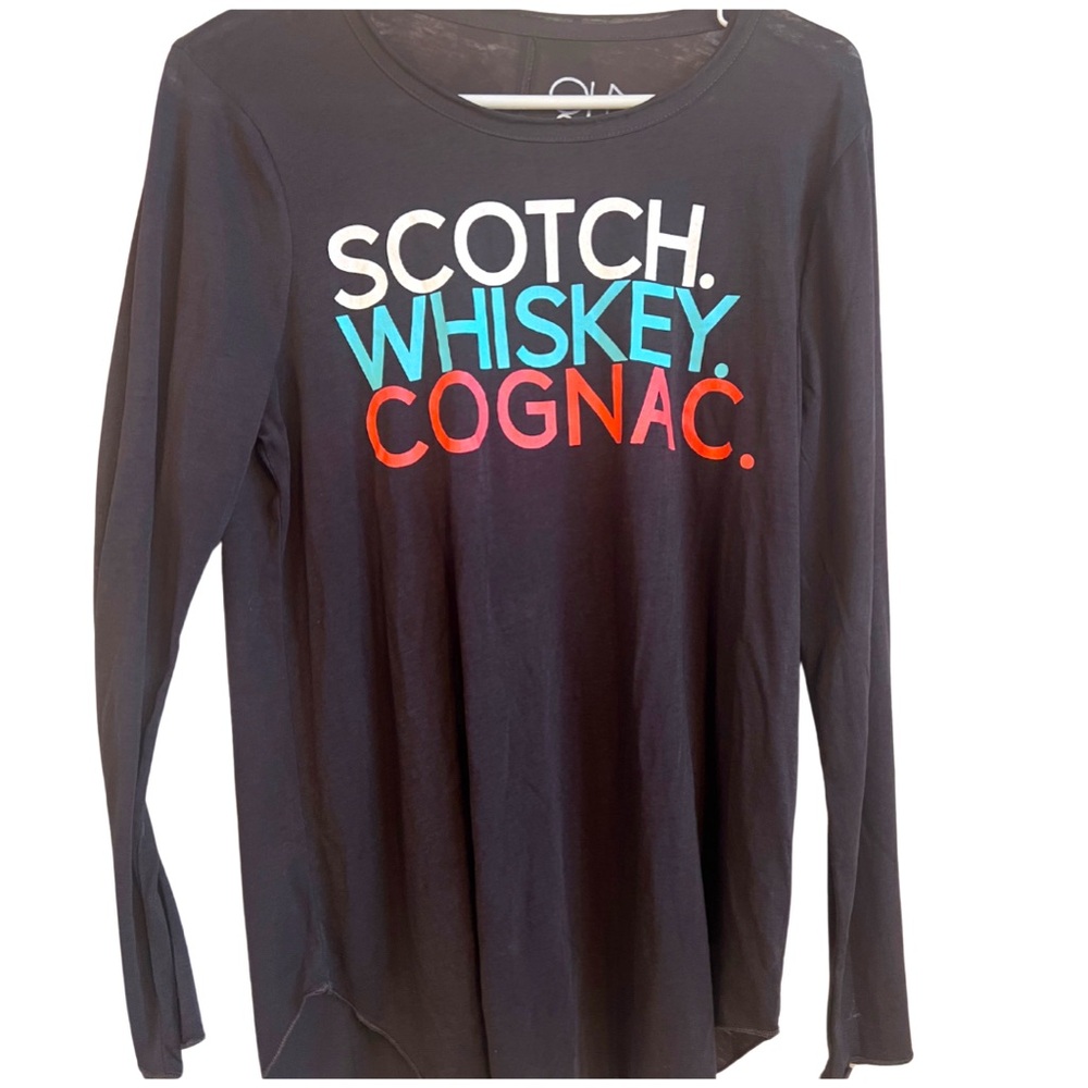 NWT CHASER  Graphic Tee SCOTCH whiskey COGNAC Size L